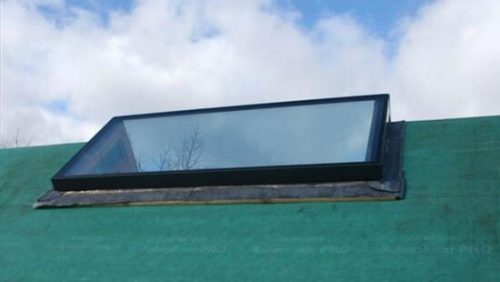 Black aluminium rooflight