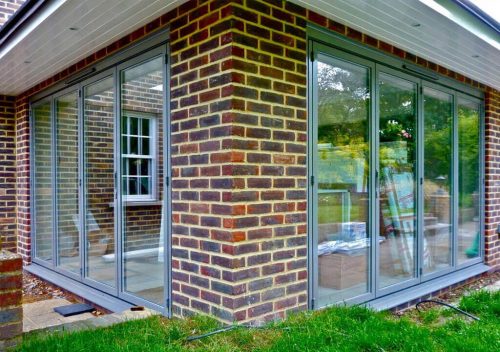 P&P Dual Grey Sunflex Bifold Door