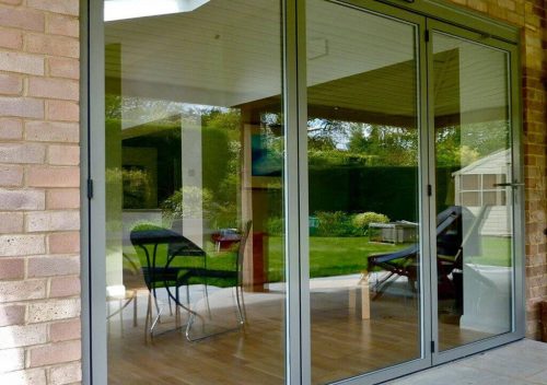 Grey Aluminium Sunflex Bifold Door