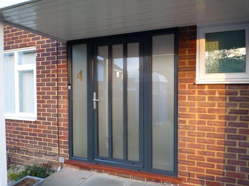 Black Aluminium Door