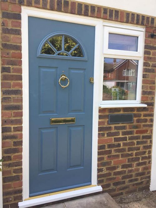Blue Solidor Front Door
