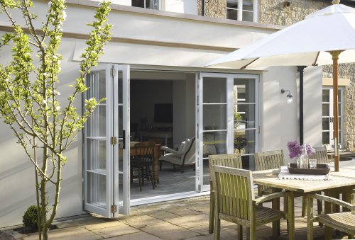 White Bifold Doors