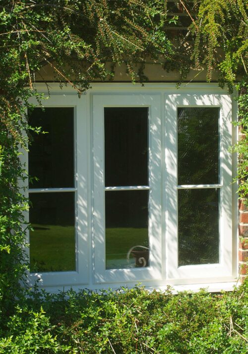 Traditionally styled timber lipped casement window