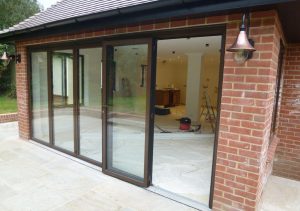 Dual colour aluminium Sunflex bifold door