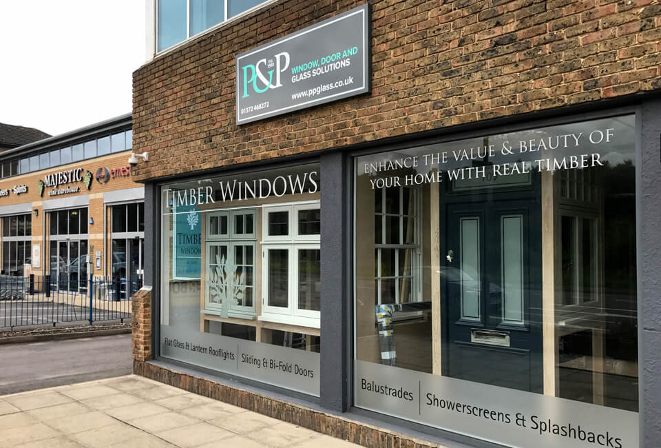 Window and Door Showrooms Surrey & West London P&P Glass
