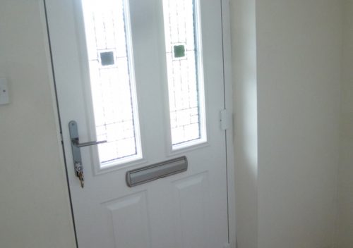 Interior view of a Solidor composite door