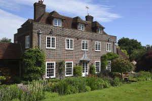 White uPVC casement and sliding window manor residence