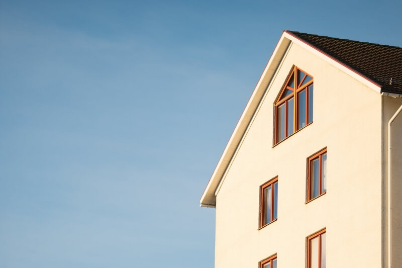 Timber windows on a modern home