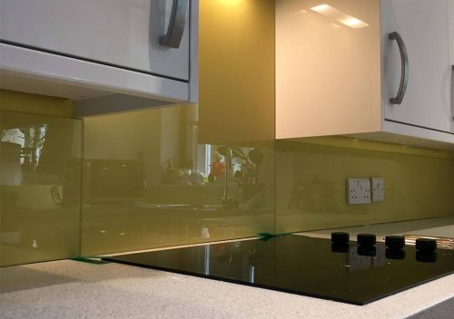 Green splashback