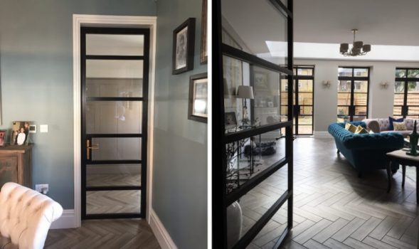Aluco Steel Replica Internal Doors P P Glass