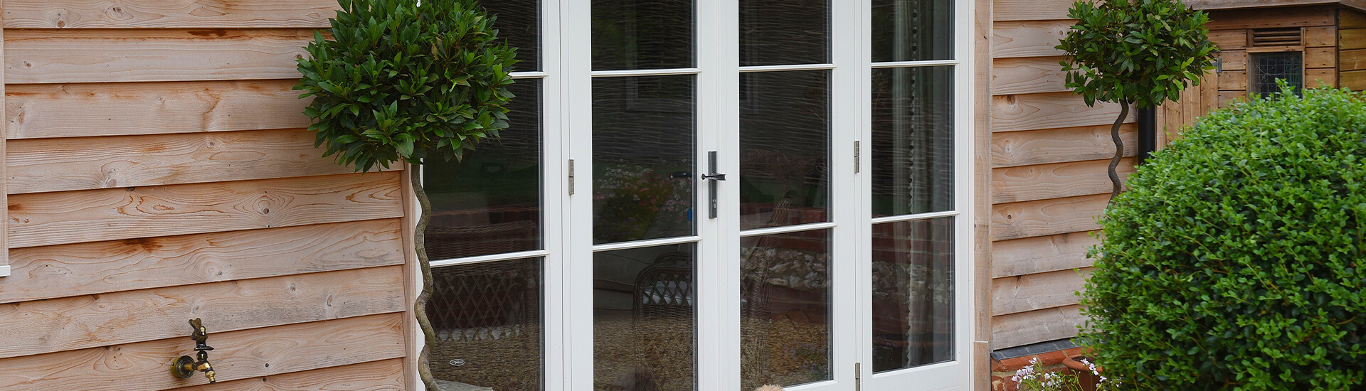 Timber French Doors In Surrey West London P Glass White Timber French Doors