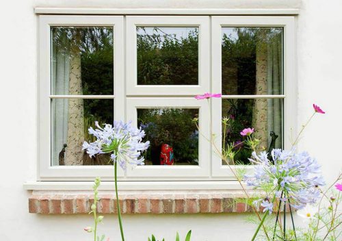 Cream Timber Effect Window