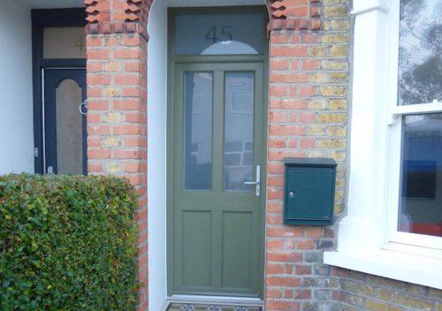 Dark Green Timber Alternative Front Door