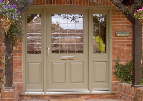 Timber Entrance Door With Panels
