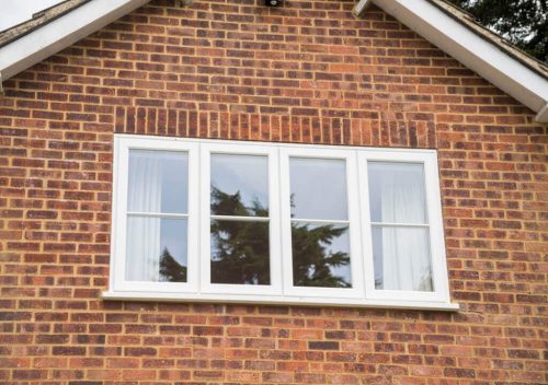 White uPVC Timber Effect Window