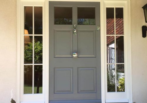 Grey Timber Door