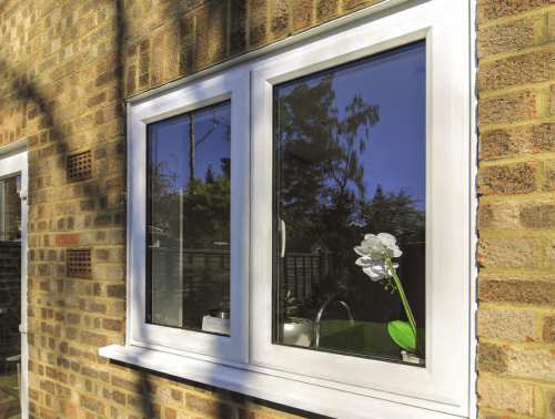 White Casement Window